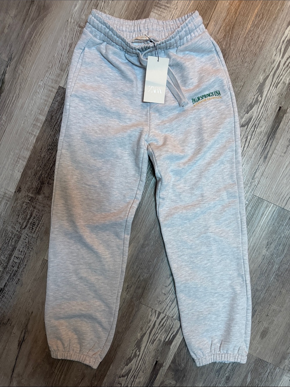 ZARA NWT Light Gray Palm Springs Jogger Pants